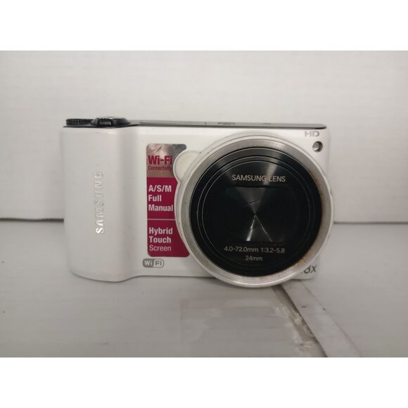 Samsung WB200F 18X Zoom Digital Camera With Wi-Fi & Hybrid Touchscreen - White